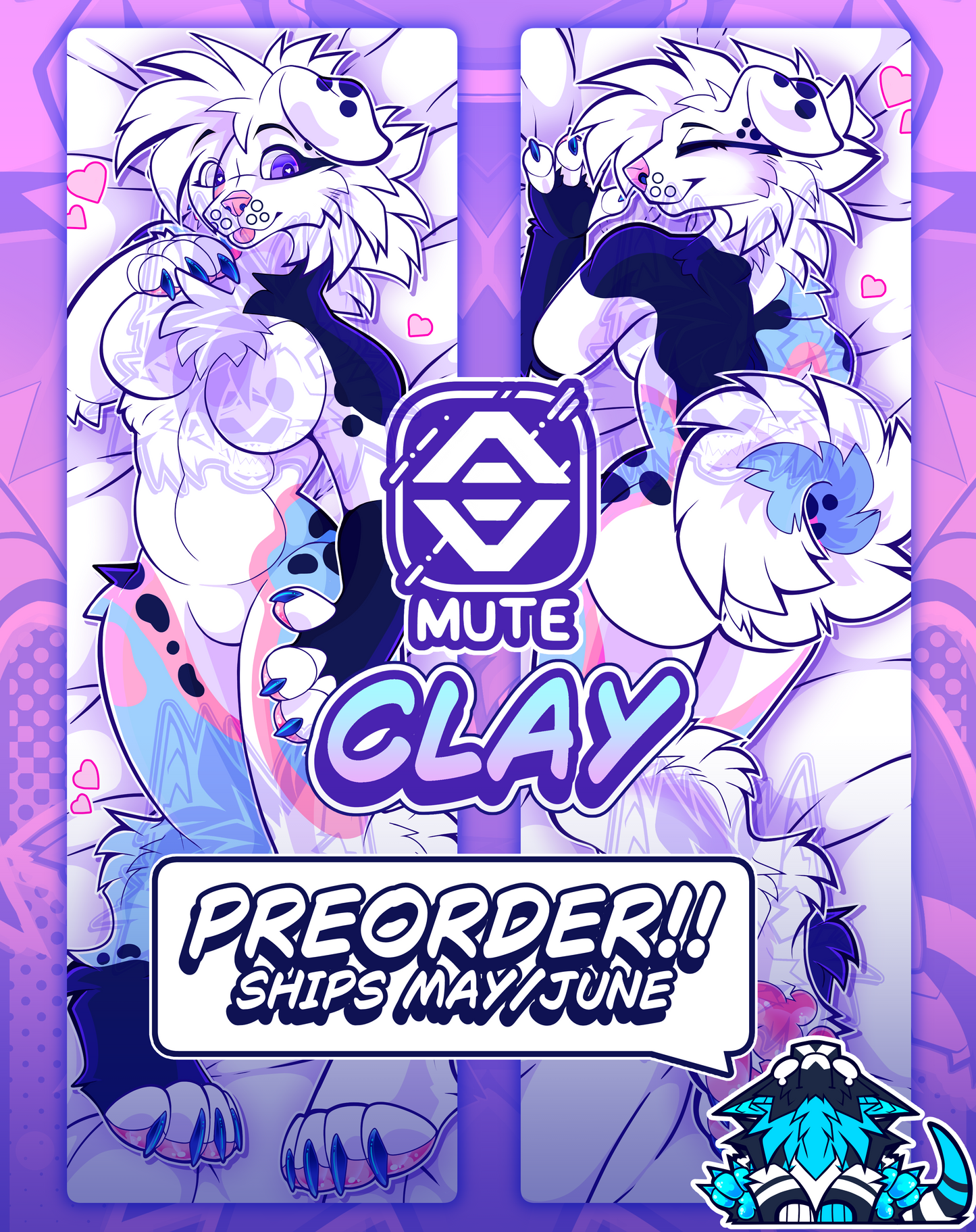 PREORDER Clay Body Pillow Cover