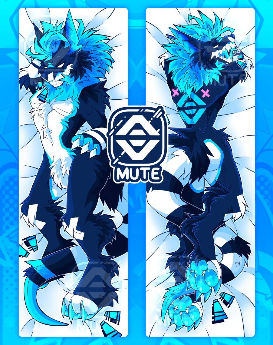 MUTE Body Pillow Cover