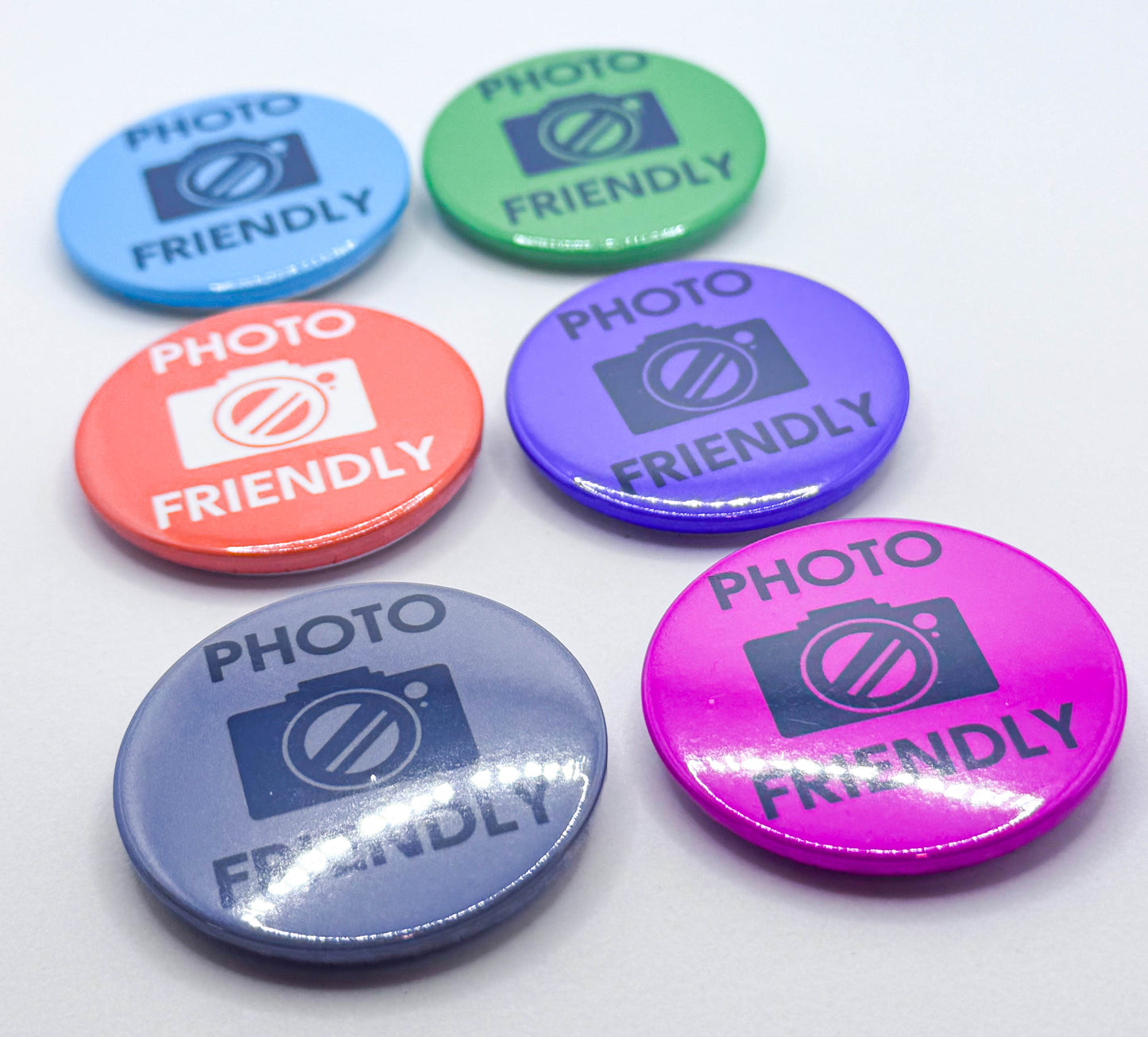 'Photo Friendly' Button Badge