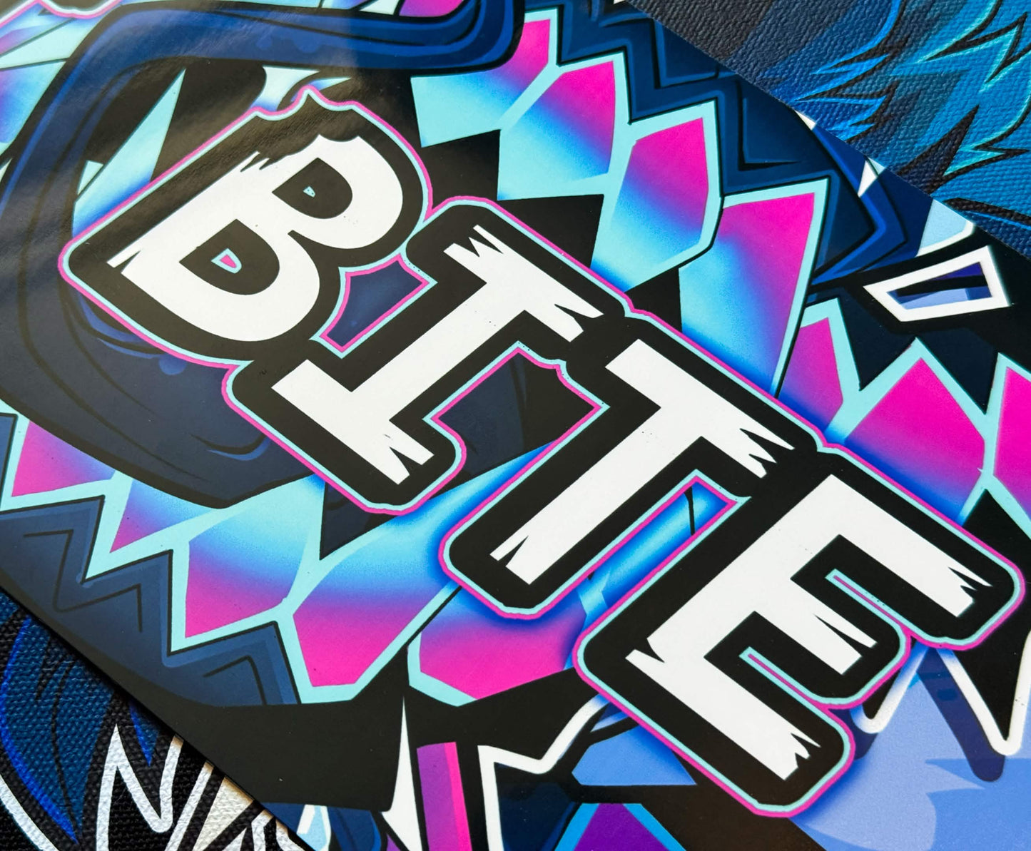 'I BITE' Metal Print (LP)