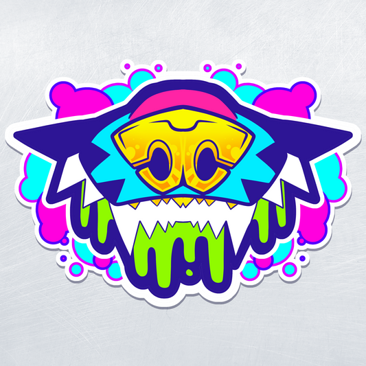 Canine Toothy Maw Sticker