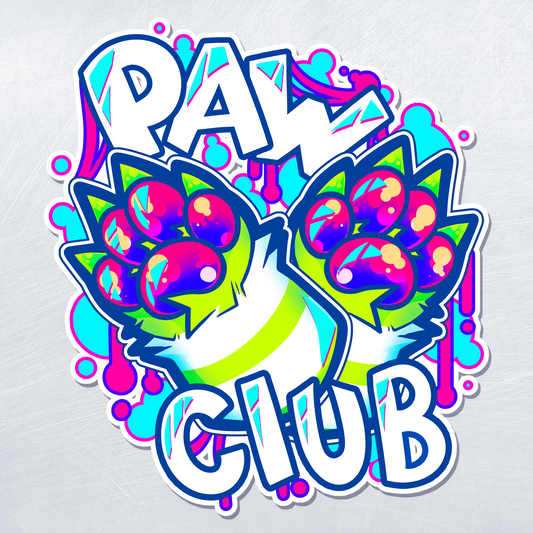 Paw Club Sticker