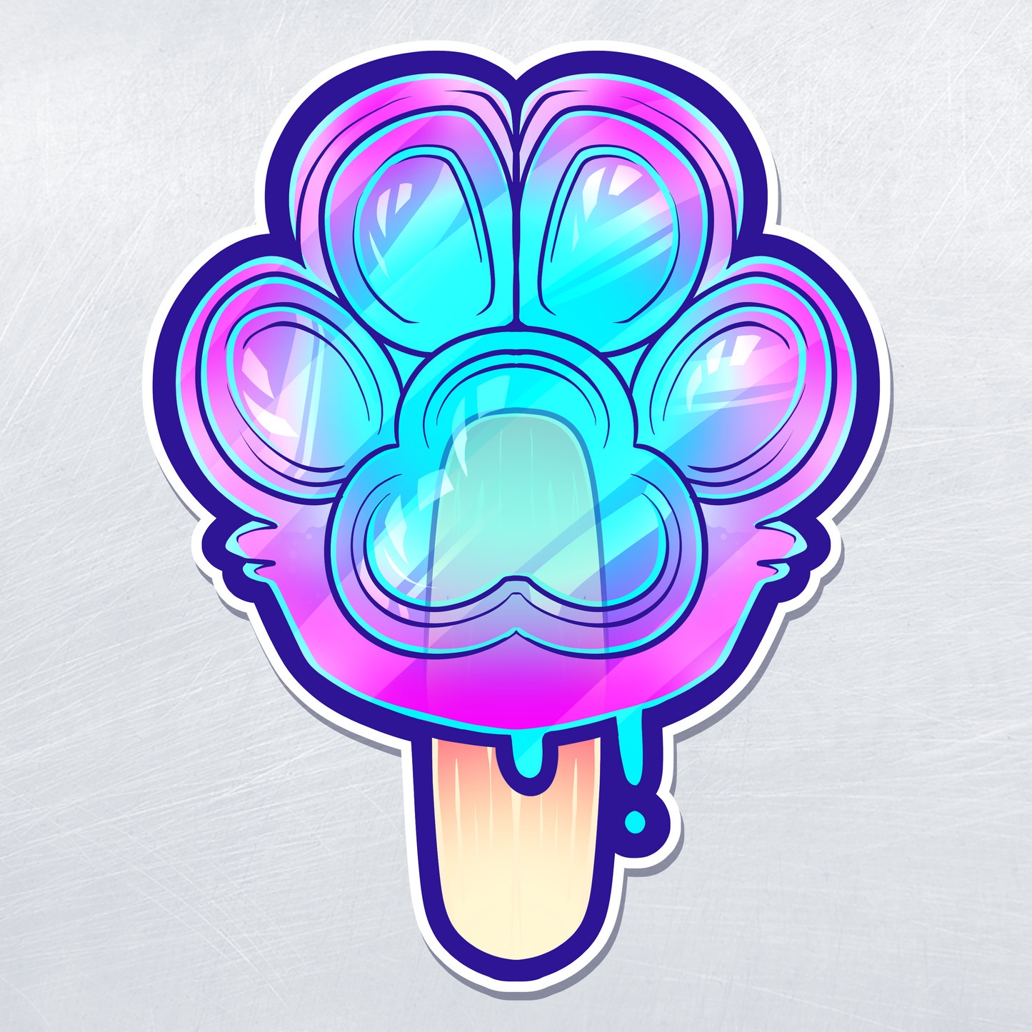 Pawpsicle Sticker