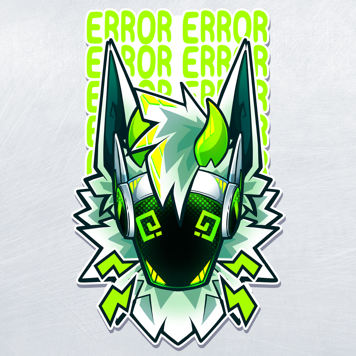 Green Protogen ERROR Sticker