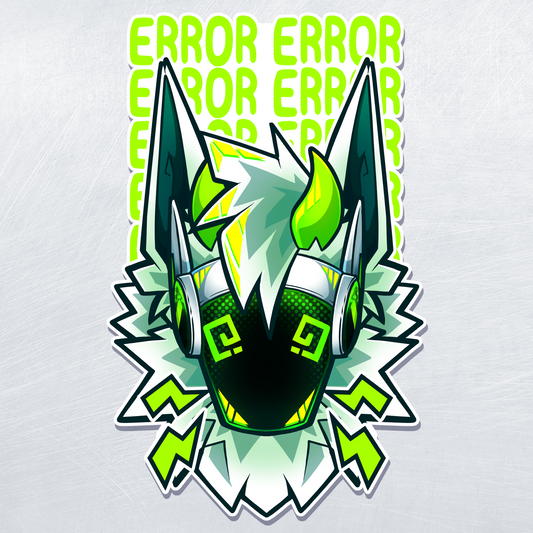 Green Protogen ERROR Sticker