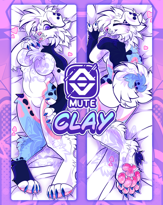 Clay Body Pillow Cover