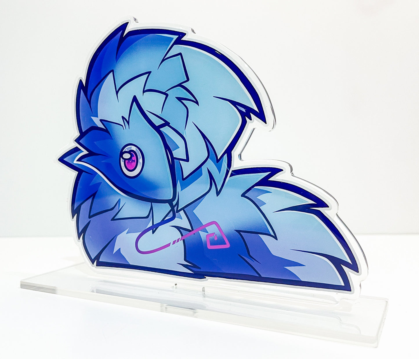 Blue Worm On String Standee