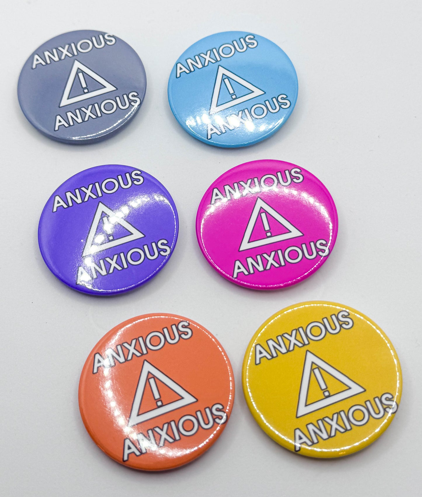 Anxious Button Badge