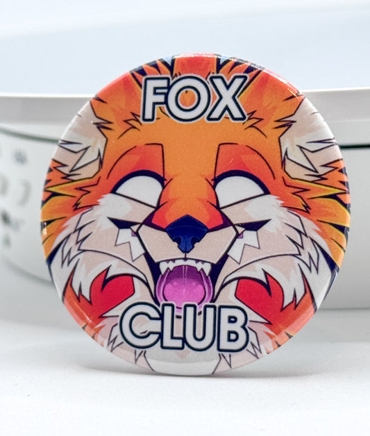 'Fox Club' Button Badge