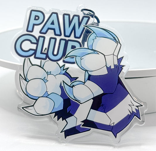 'Paw Club' Acrylic Keychain