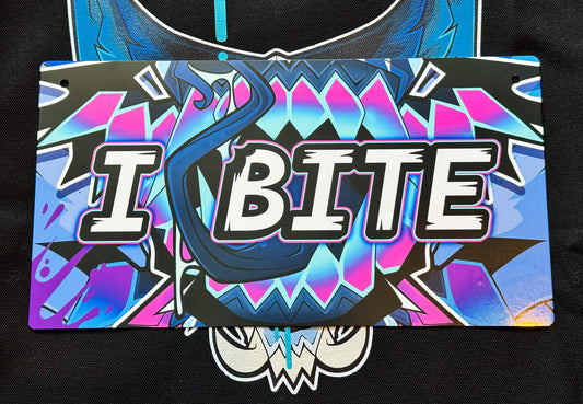 'I BITE' Metal Print (LP)