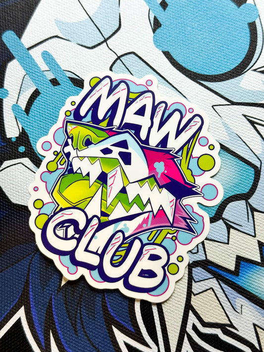 'Maw Club' Sticker [Pink]