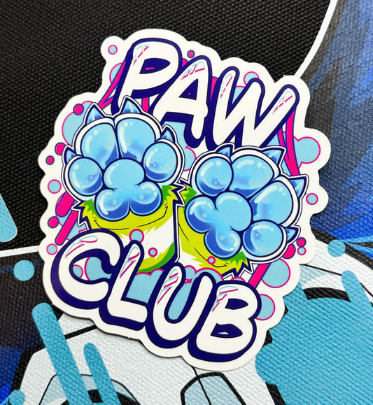 'Paw Club' Sticker [Green]